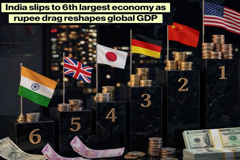 ലോകരാജ്യ സാമ്പത്തിക റാങ്കിംഗ്: ഇന്ത്യ ആറാമത് 